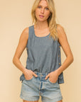The Cole Chambray Top