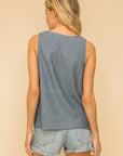 The Cole Chambray Top