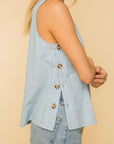 The Cole Chambray Top