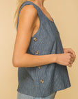 The Cole Chambray Top