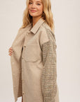 The Jacky Contrast Button Down Shaket