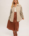 The Jacky Contrast Button Down Shaket