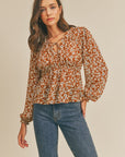 The Jayla Floral Tie String Top