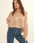 The Kaden Abstract Stripe Top
