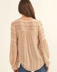 The Kaden Abstract Stripe Top