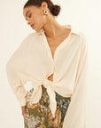 The Kendall Self-tie Front Shirt