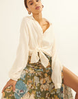 The Kendall Self-tie Front Shirt