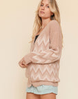 The Liam Eyelash Cardigan