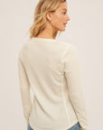 The Lilly Thermal Henley Top