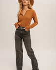The Lilly Thermal Henley Top