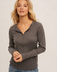 The Lilly Thermal Henley Top