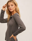 The Lilly Thermal Henley Top