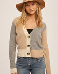 The Marley Colorblock Crop Cardigan