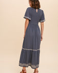 The Saige Smocked Maxi Dress