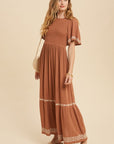 The Saige Smocked Maxi Dress
