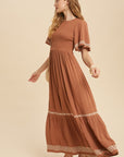 The Saige Smocked Maxi Dress