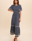 The Saige Smocked Maxi Dress