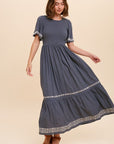 The Saige Smocked Maxi Dress