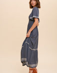 The Saige Smocked Maxi Dress