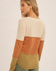 The Zara Colorblock Henley Top