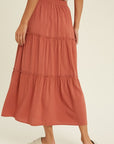 The Tilda Ruffle Trimmed Midi Skirt