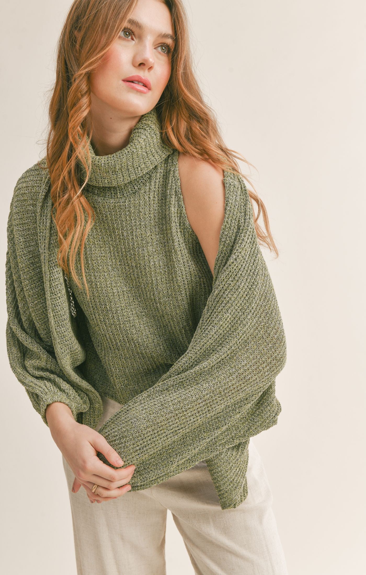 The Adeline Turtleneck Cardigan Set Sold Separately