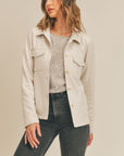 The Glad You Came Vegan Suede Jacket