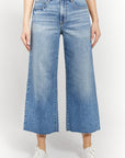 The Shari Cropped Wide Leg Denim by OAT NY