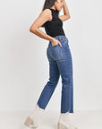 The Vicki High Rise Straight Jeans