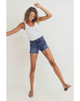 The Weekend Dark Wash Jean Shorts by Just Black Denim
