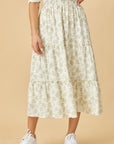 The Willa Tiered Floral Maxi Skirt