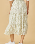 The Willa Tiered Floral Maxi Skirt
