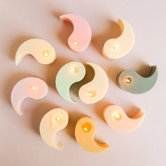 Yin Yang Molded Candle by JaxKelly