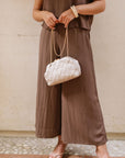 The Asha Chocolate Top + Pant Set - Sold Separately