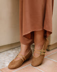 The Dottie Tan Mary Jane Flat