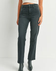 The Dell Full Length True Vintage Straight Jeans by Just Black Denim
