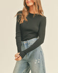 The Corissa Essential Ribbed Long Sleeve Top