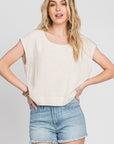 The Marissa Woven Boxy Top