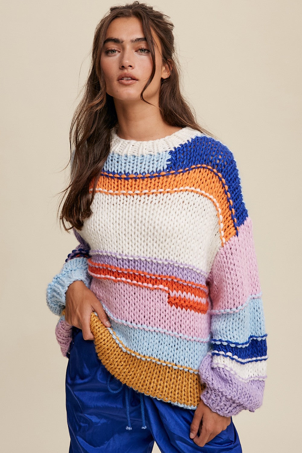 The Emberly Hand Crochet Sweater