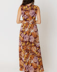 The Auburn Floral V-Neck Maxi Dress