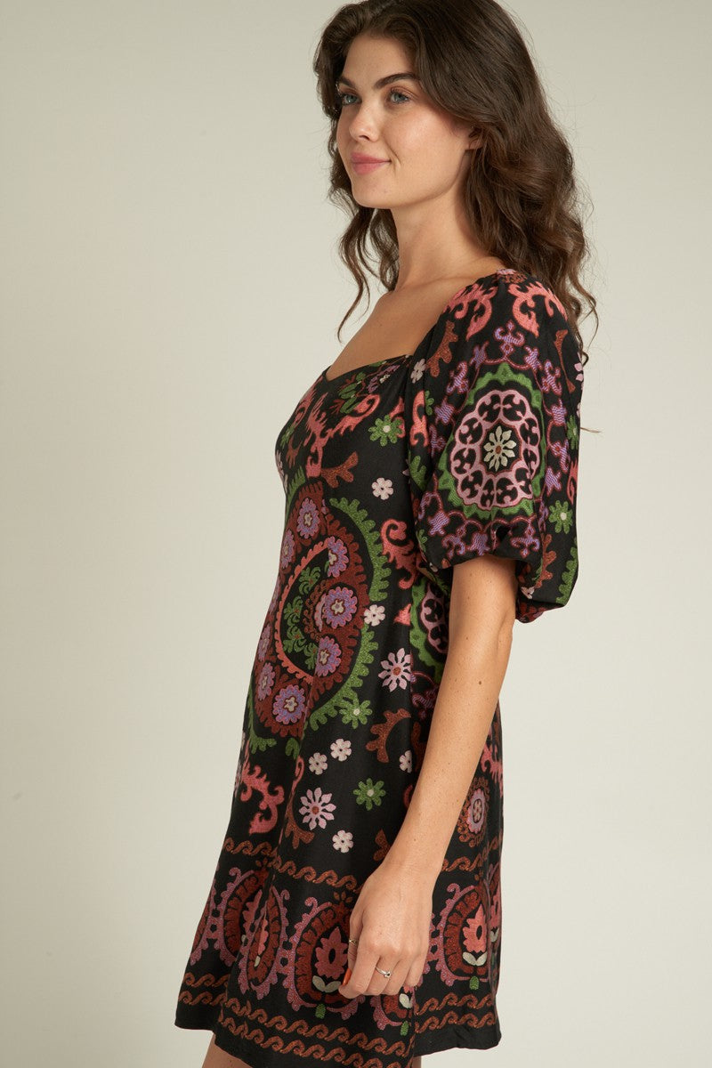 The Naomi Puff Sleeve Mini Dress The Naomi Puff Sleeve Mini Dress