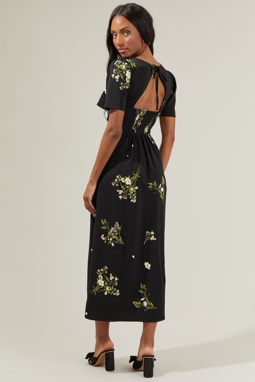 The Jenna Floral Midi Dress