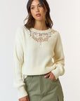 The Lexia Lace Sweater Top