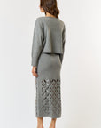 The Sasha Top + Laser Cut Skirt Set - Sold Separately