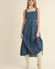 The Desiree Paneled Denim Dress