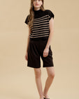 The Briar Mock Neck Short Sleeve Sweater