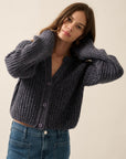 The Cara Rib-Knit Cardigan Sweater