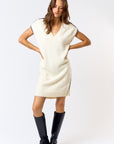 The Salma Contrast Stitch Sweater Dress