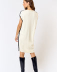 The Salma Contrast Stitch Sweater Dress