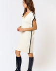 The Salma Contrast Stitch Sweater Dress